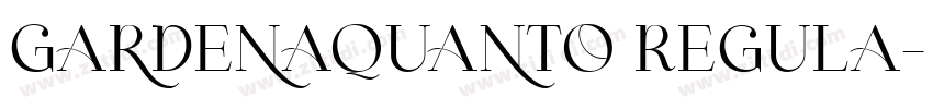 GardenaQuanto Regula字体转换